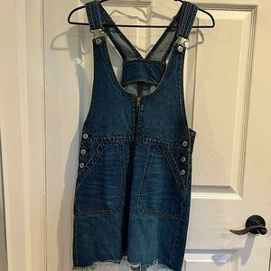 American Eagle Jean Overall Mini Dress Size Small